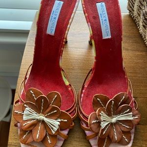 EUC Hollywould Heel multi color Sz 9 **Made in Italy 👠